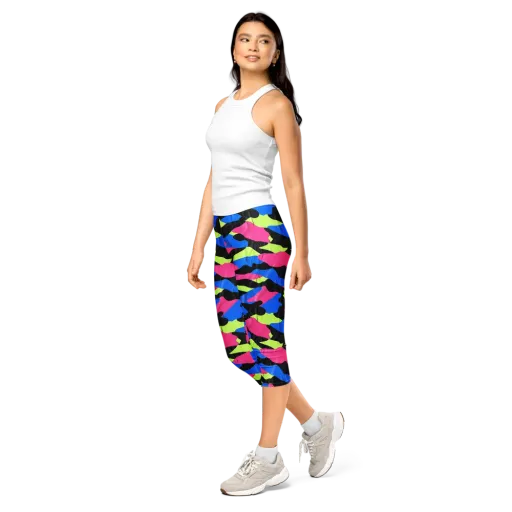Radical Topography on a Capri Leggings