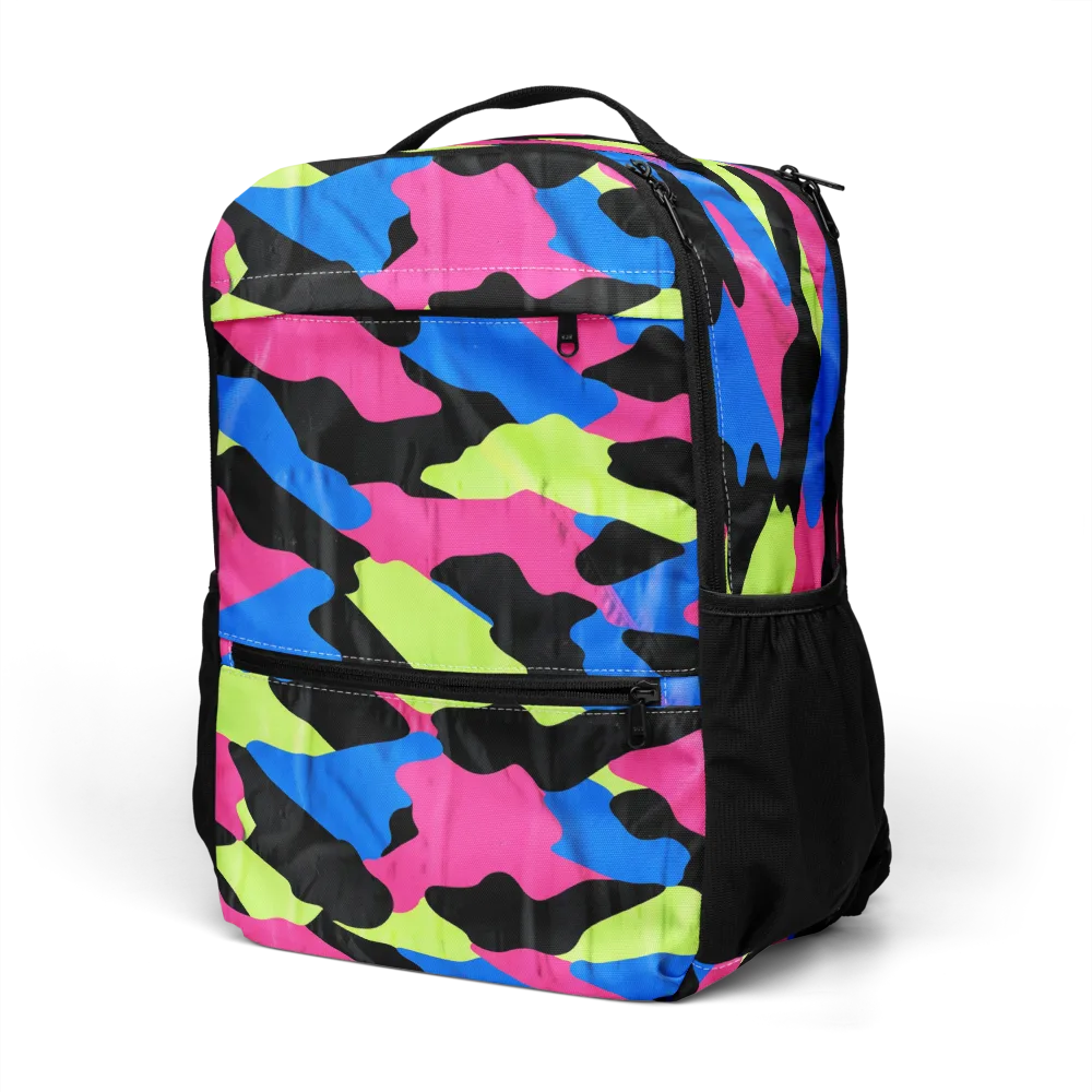 Radical Topography on Utility Backpack — Left Front