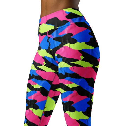 Radical Topography on a Yoga Leggings