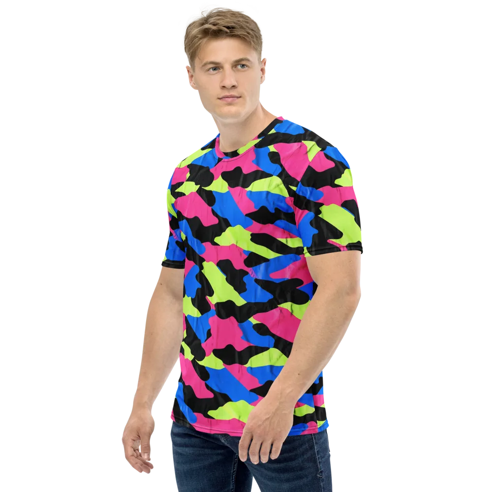 Radical Topography on Men's Crew Neck T-Shirt — Left