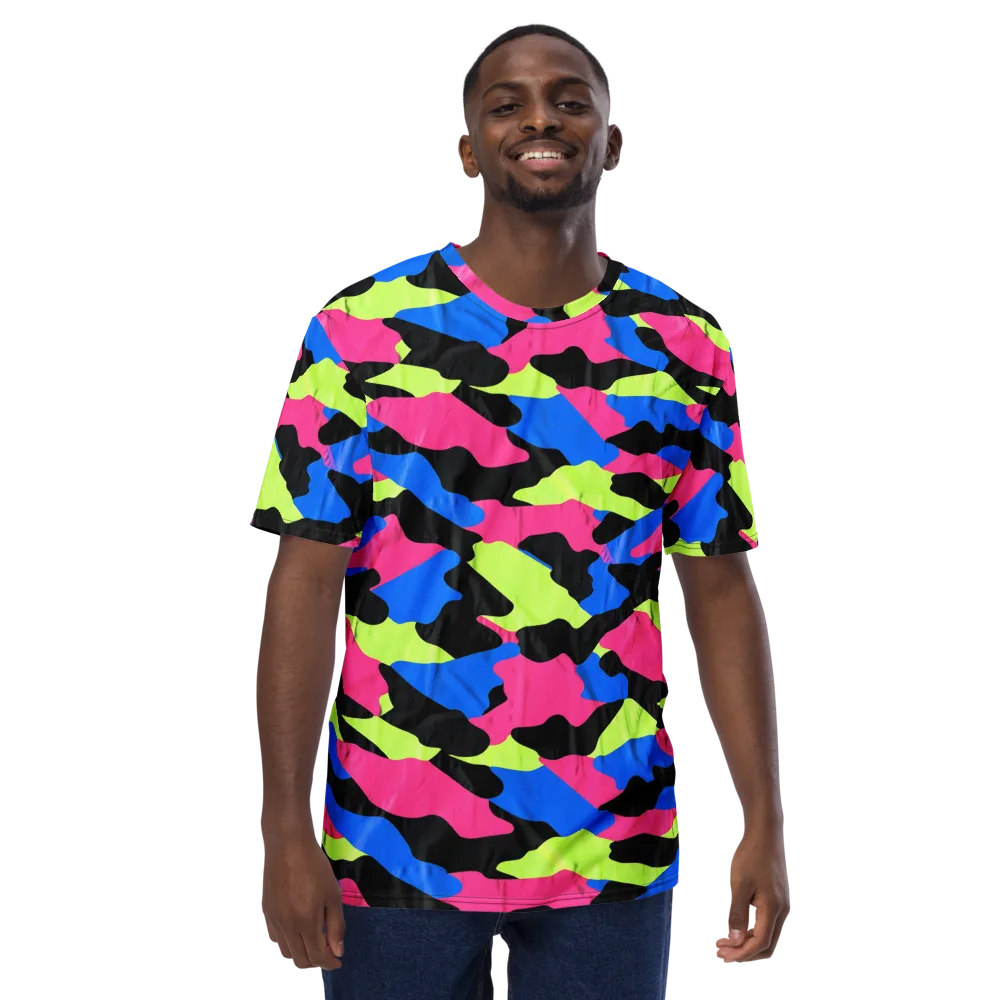 Radical Topography on Men's Crew Neck T-Shirt — Front