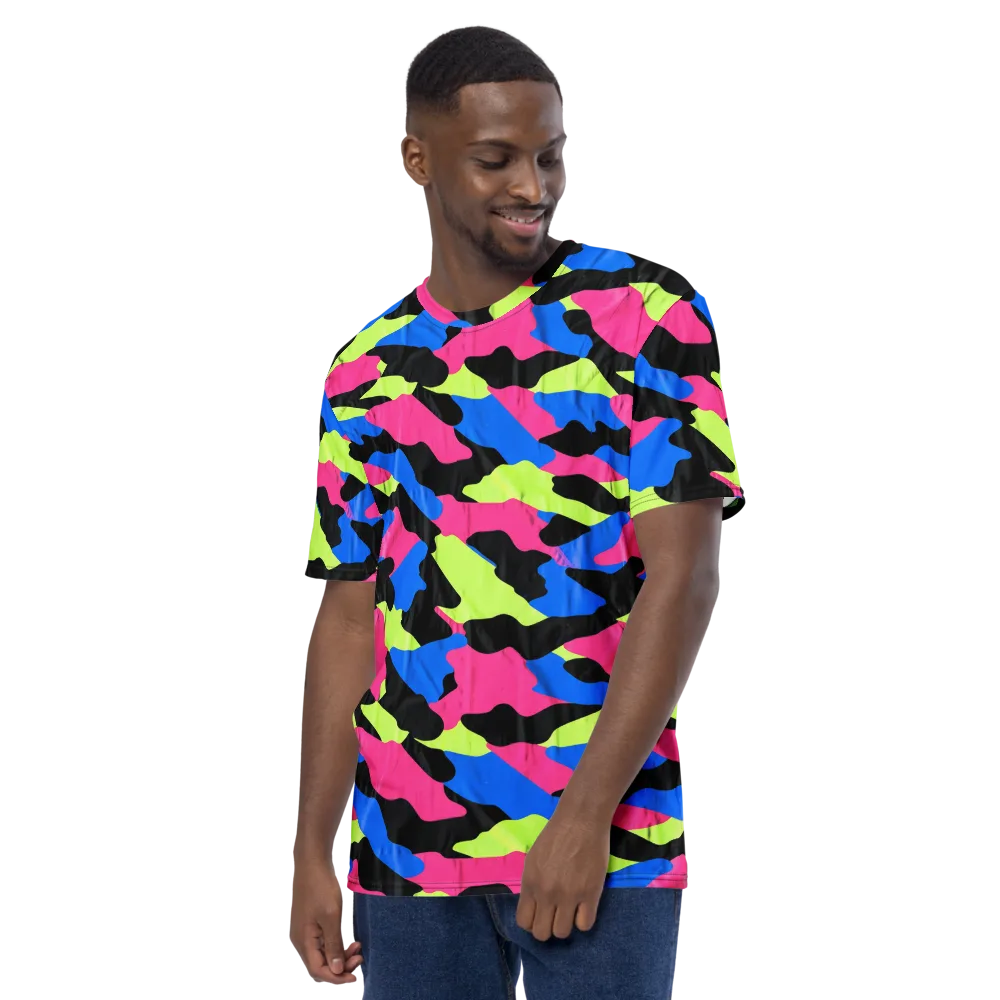 Radical Topography on Men's Crew Neck T-Shirt — Left