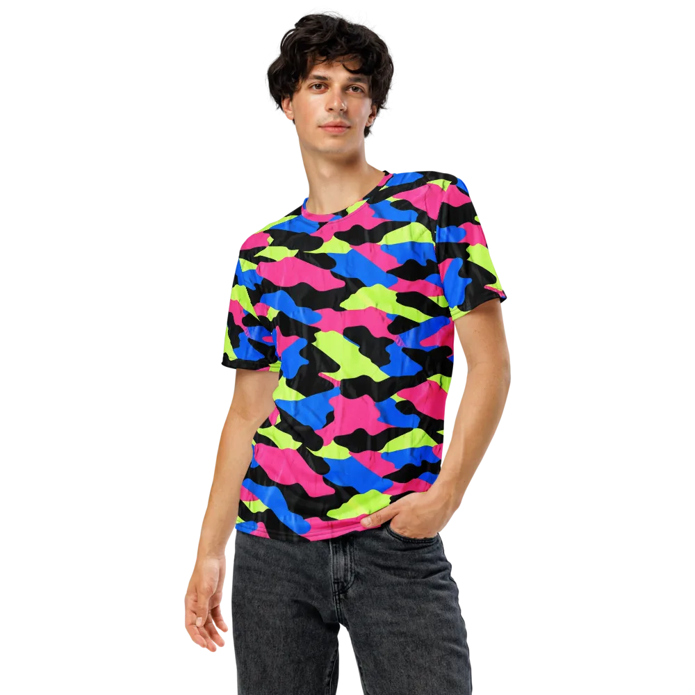 Radical Topography on Men's Crew Neck T-Shirt — Front