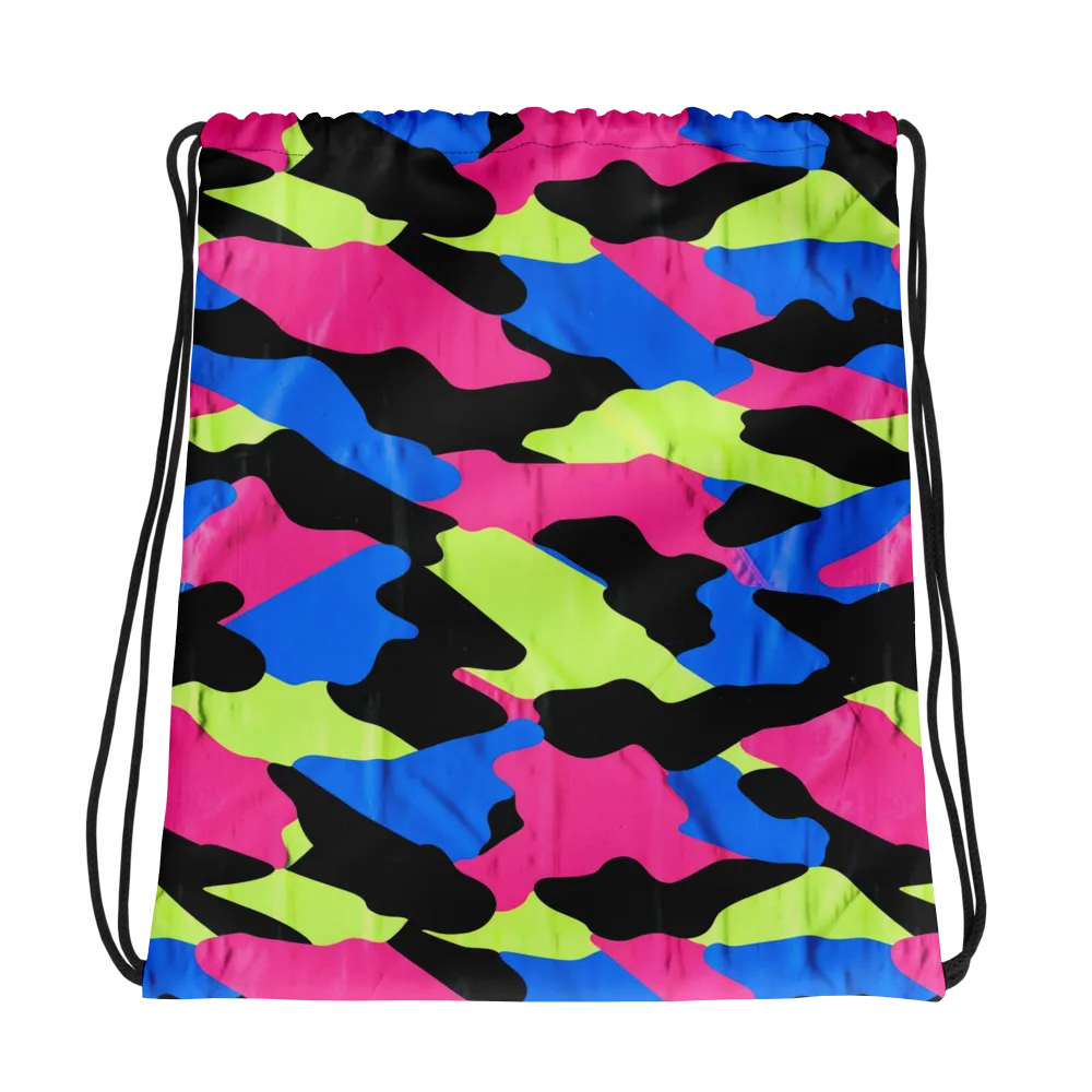 Radical Topography on Drawstring Bag — Photo