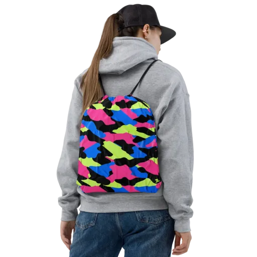 Radical Topography on a Drawstring Bag