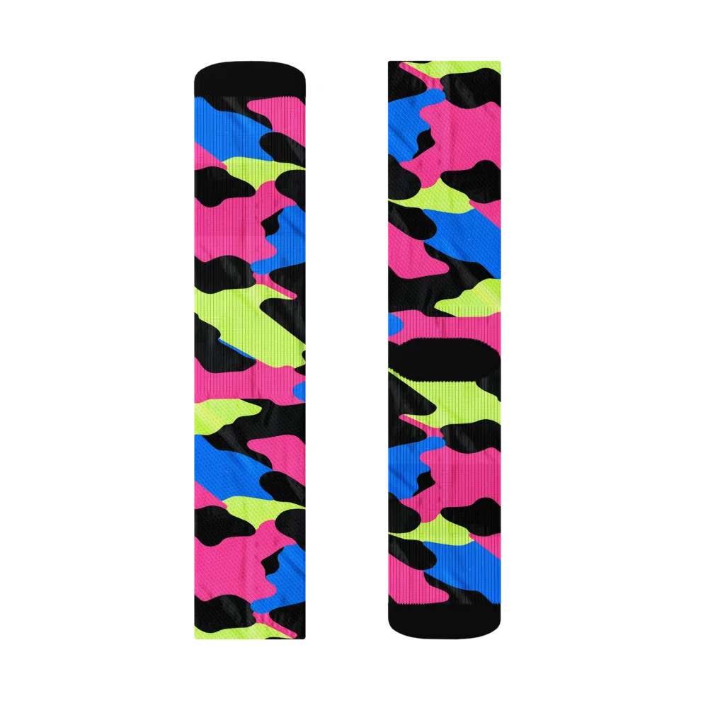Radical Topography on Socks — Left Sock