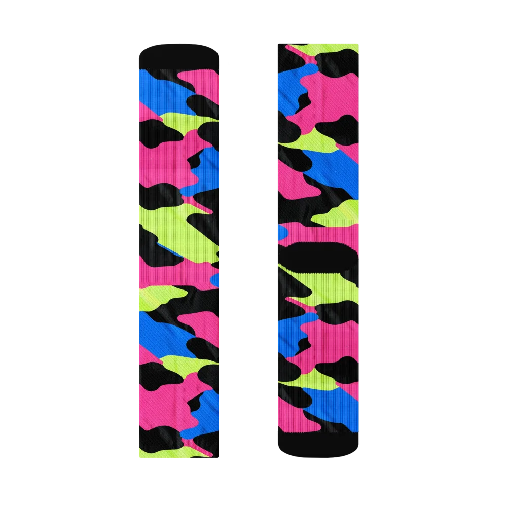 Radical Topography on Socks — Right Sock