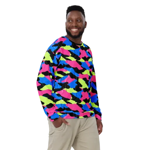 Radical Topography on a Sweatshirt
