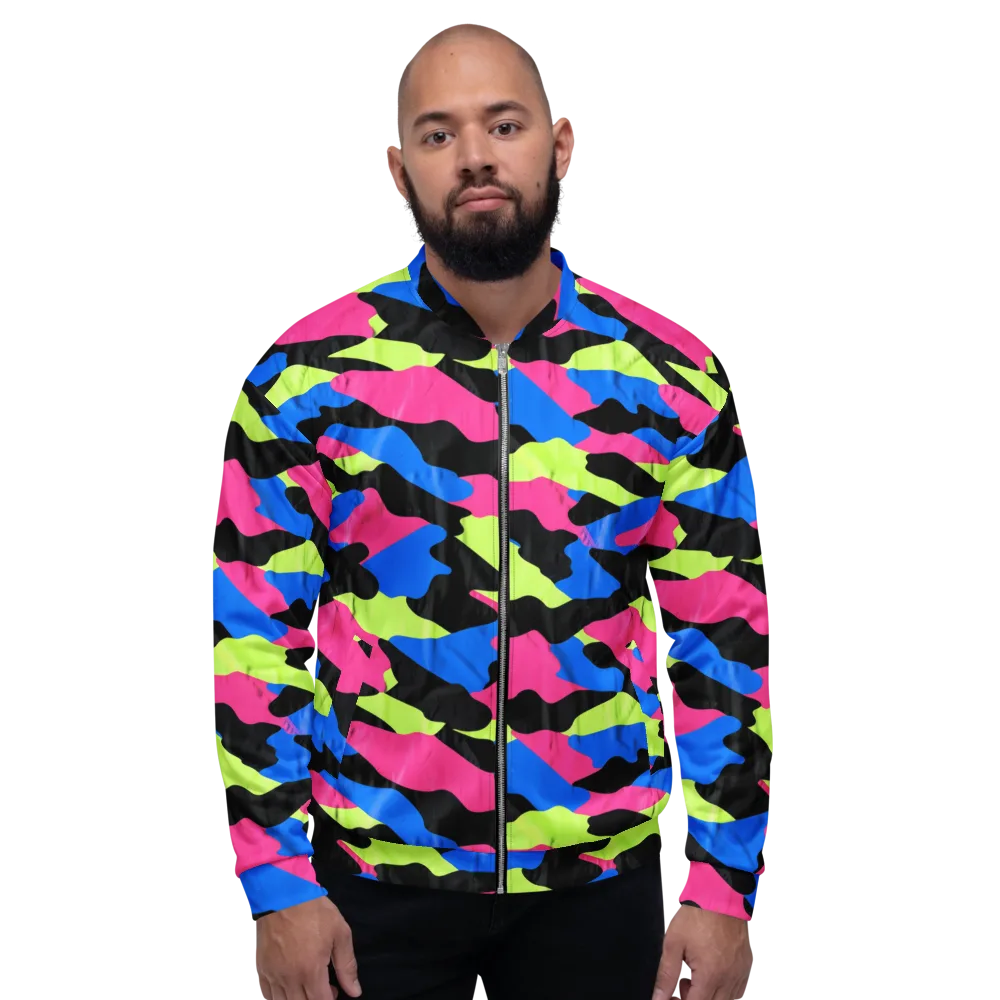 Radical Topography on Bomber Jacket — Front