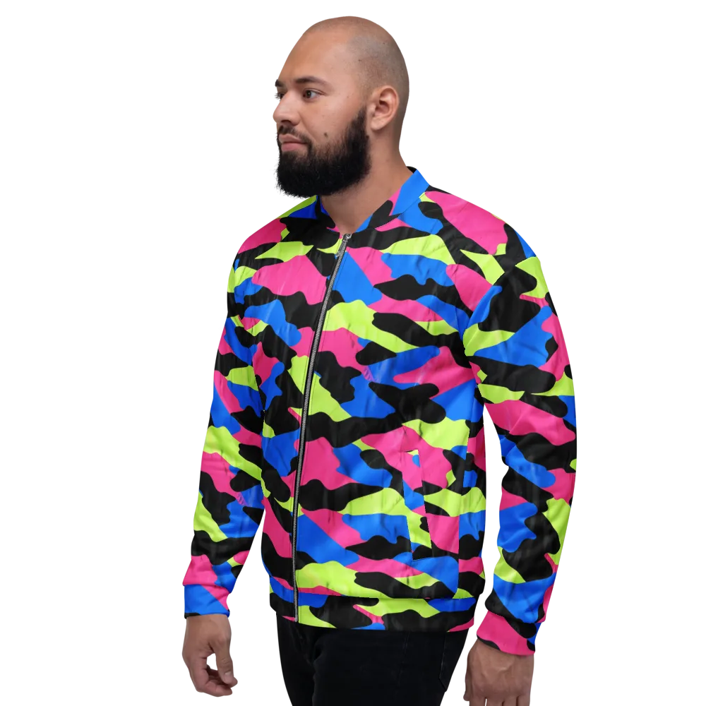 Radical Topography on Bomber Jacket — Left
