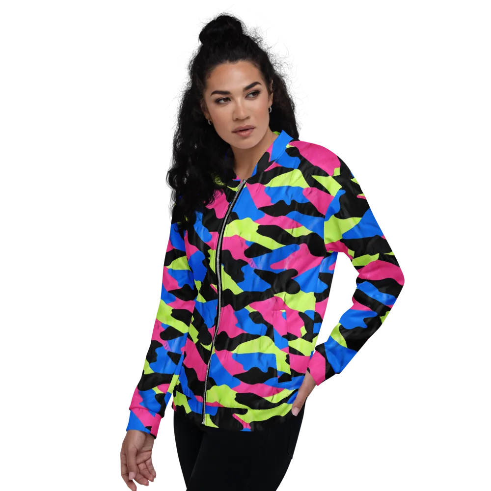 Radical Topography on Bomber Jacket — Left