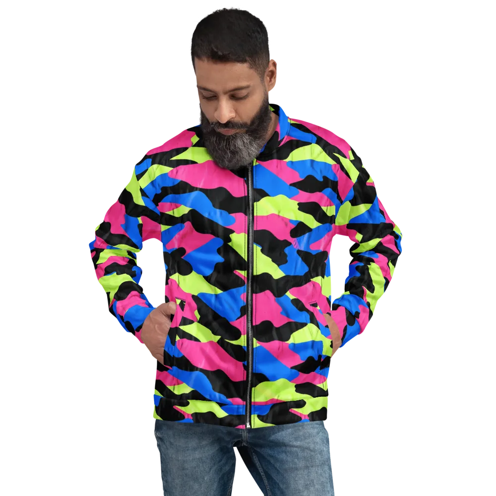 Radical Topography on Bomber Jacket — Front