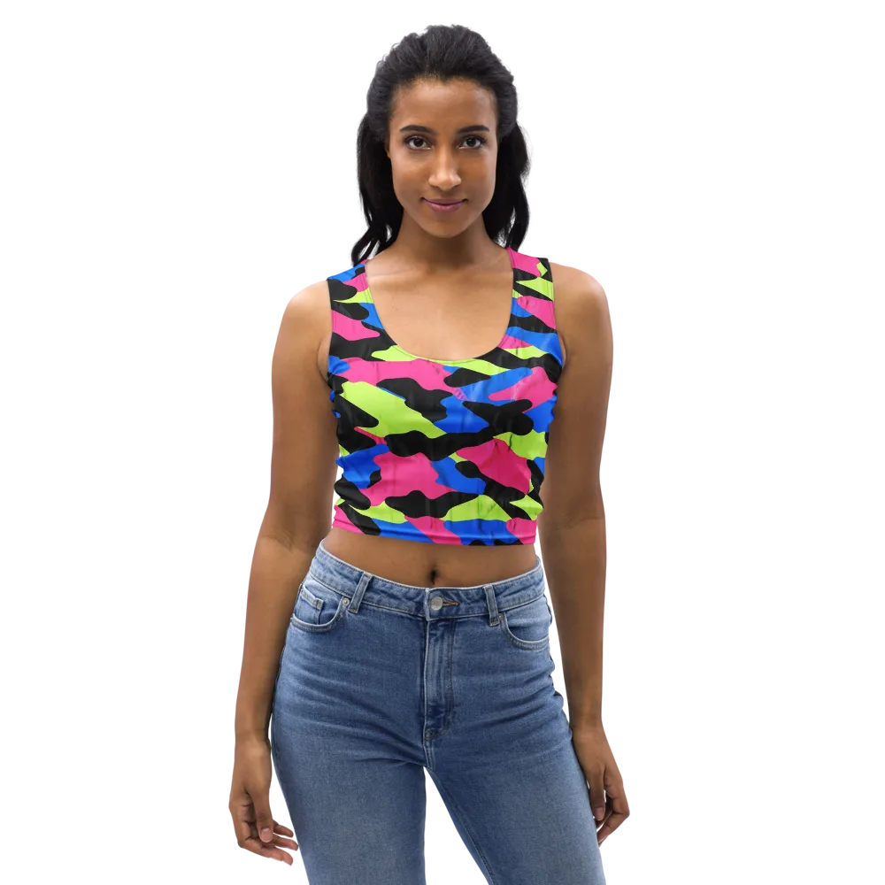 Radical Topography on Crop Top — Front