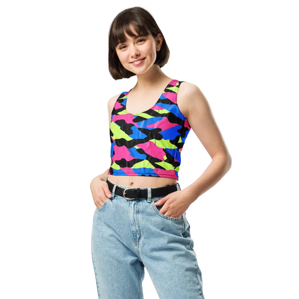 Radical Topography on Crop Top — Front