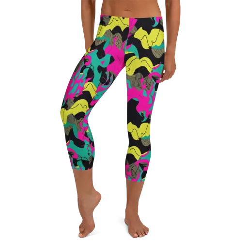 Safari Voltage on a Capri Leggings