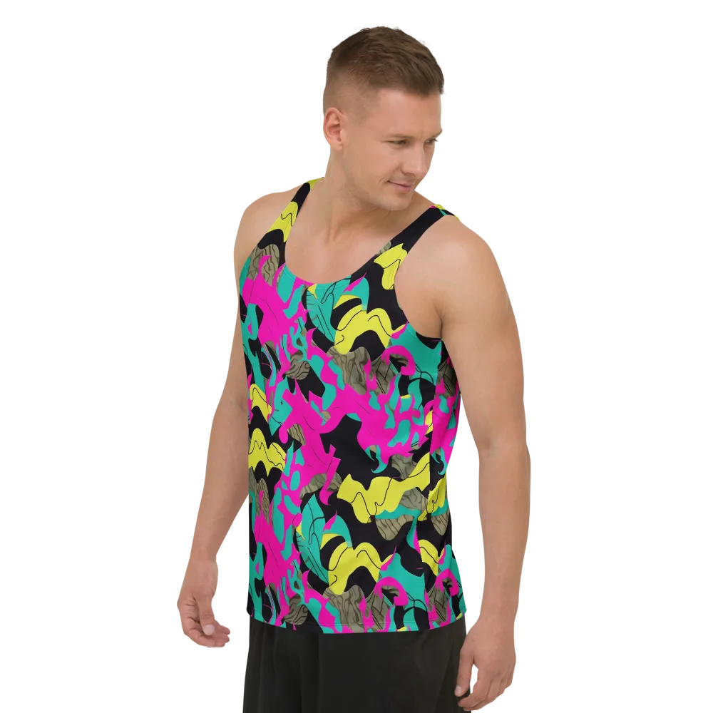 Safari Voltage on Men's Tank Top — Left Front