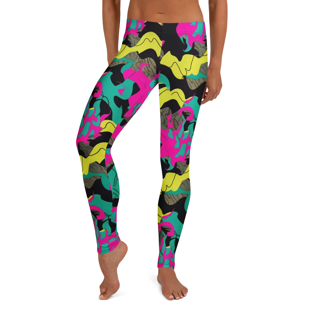 Safari Voltage on Leggings — Front