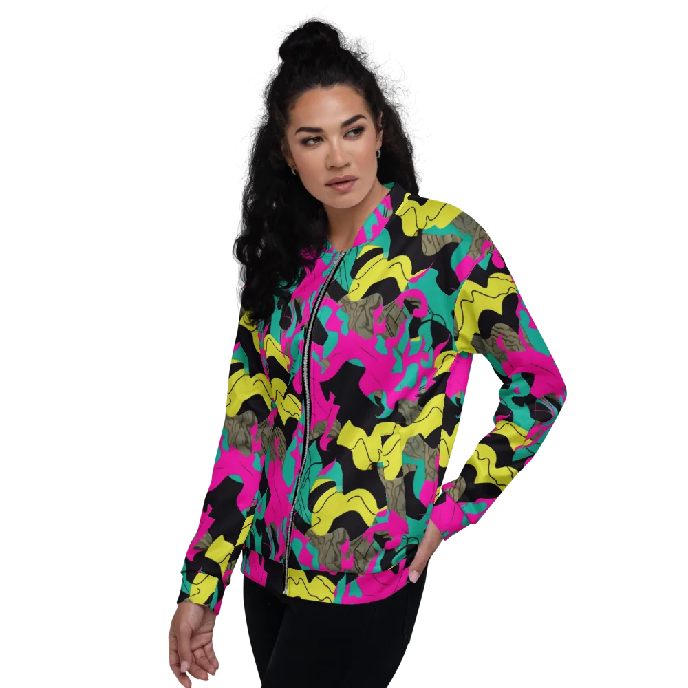Safari Voltage on Bomber Jacket — Left
