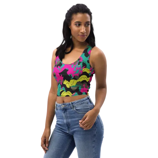 Safari Voltage on a Crop Top