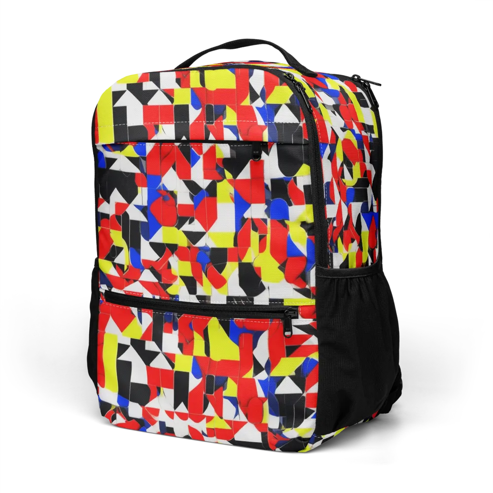 Electric Tesselation on Utility Backpack — Left Front