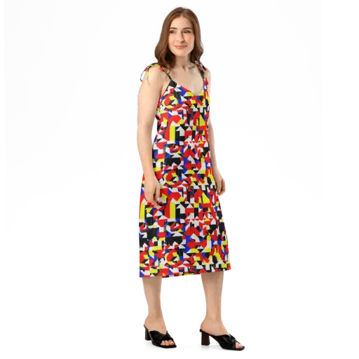Electric Tesselation on a Slip Dress