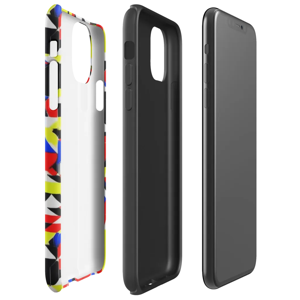 Electric Tesselation on Tough Case for iPhone® — Right