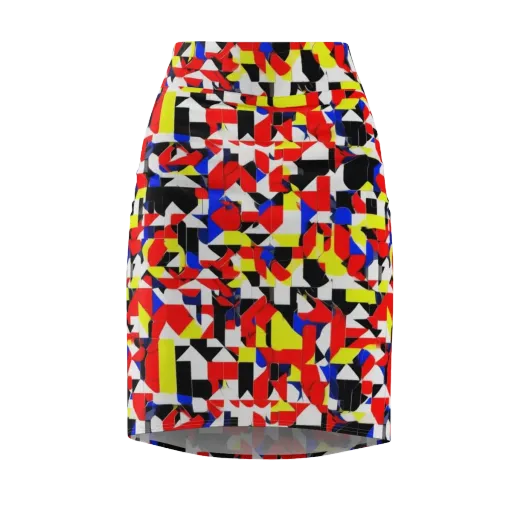 Electric Tesselation on a Pencil Skirt