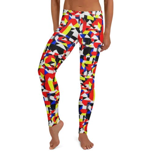 Electric Tesselation on a Leggings