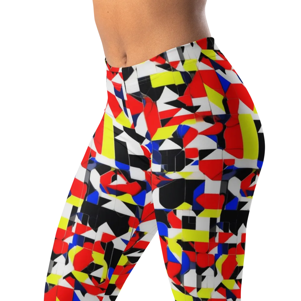 Electric Tesselation on Leggings — Left Front