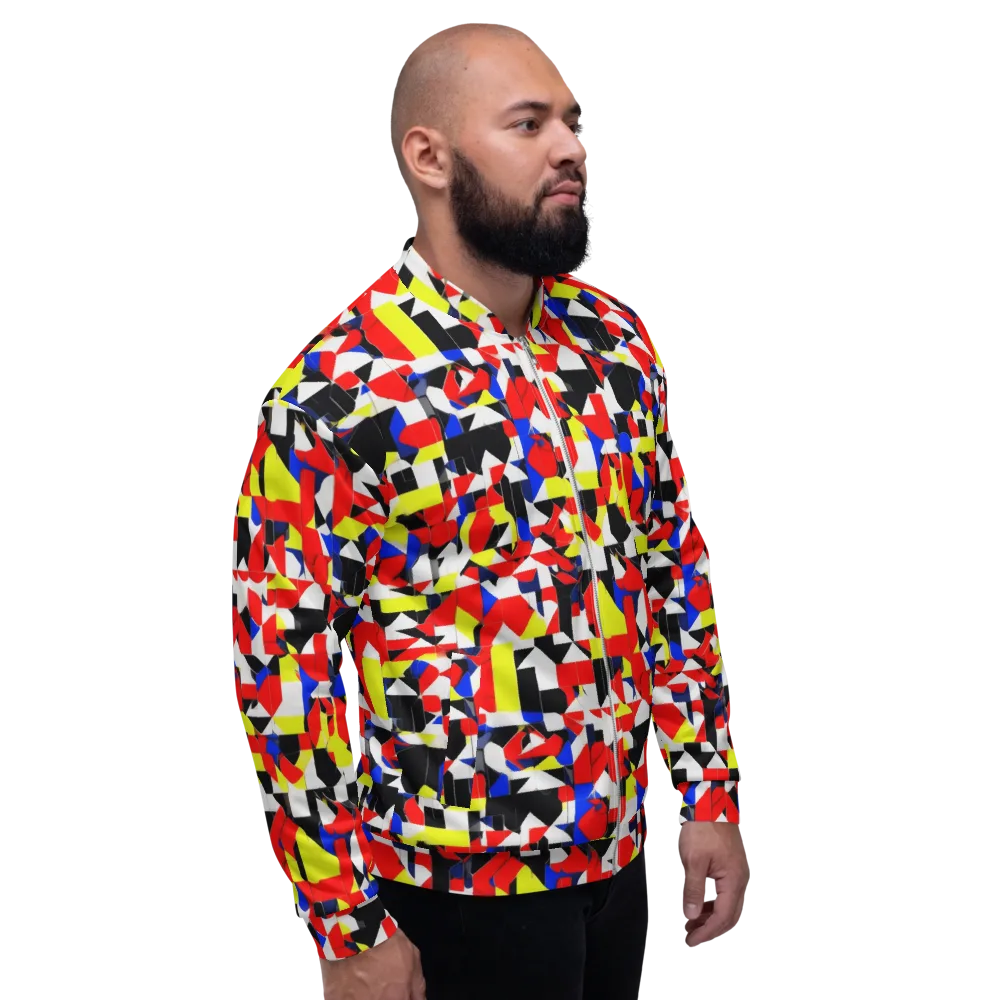 Electric Tesselation on Bomber Jacket — Right