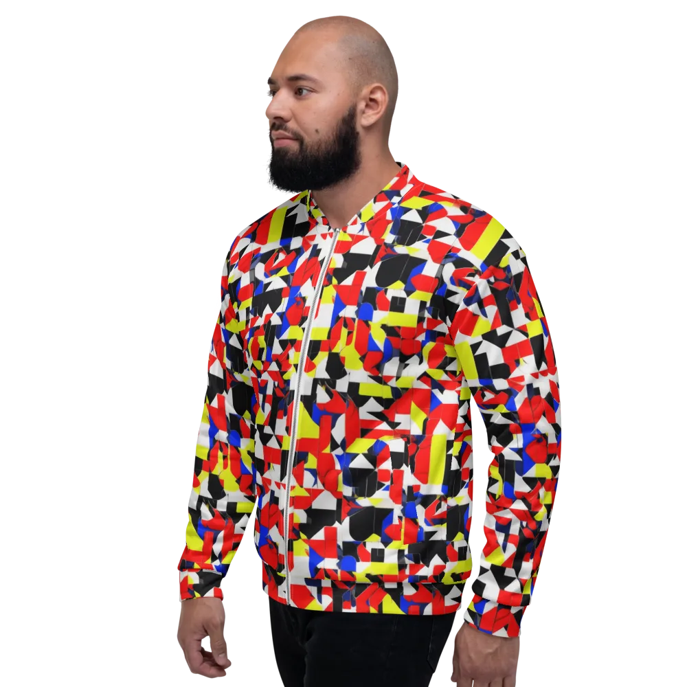 Electric Tesselation on Bomber Jacket — Left
