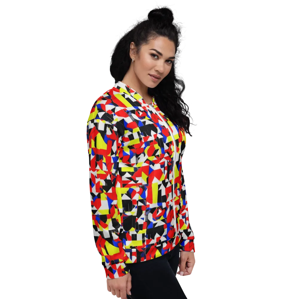 Electric Tesselation on Bomber Jacket — Right
