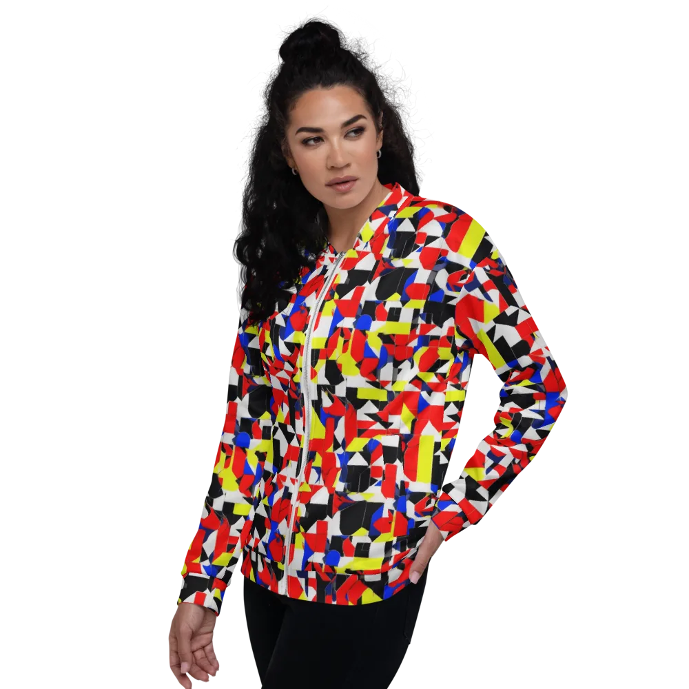 Electric Tesselation on Bomber Jacket — Left