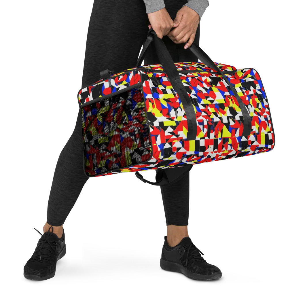 Electric Tesselation on Duffle Bag — Right Front