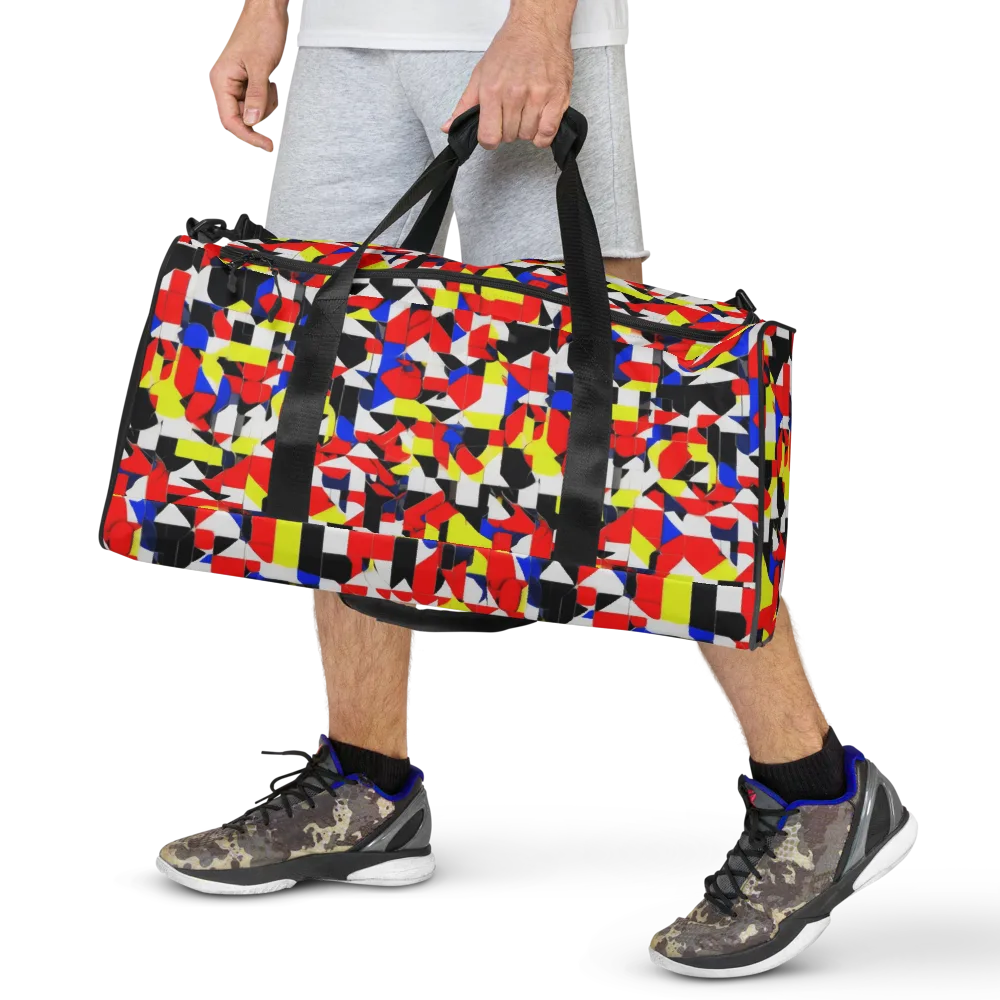 Electric Tesselation on Duffle Bag — Front