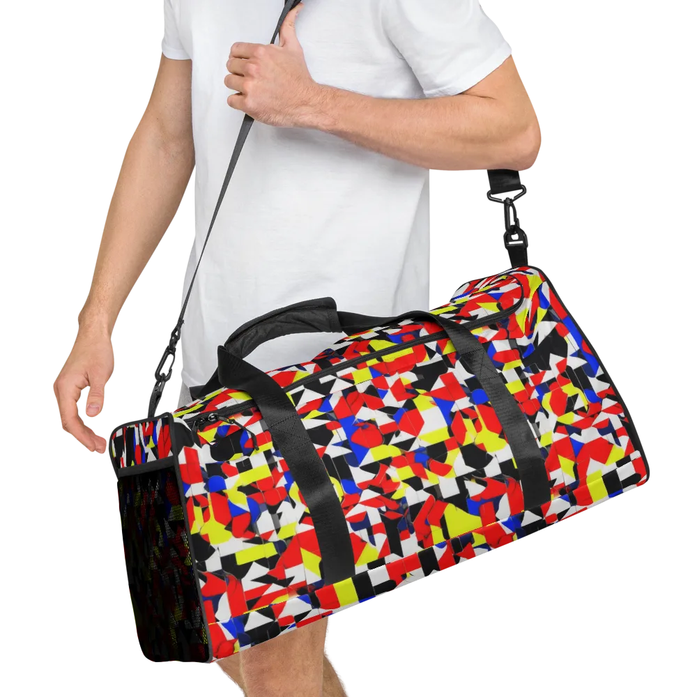 Electric Tesselation on Duffle Bag — Right Front