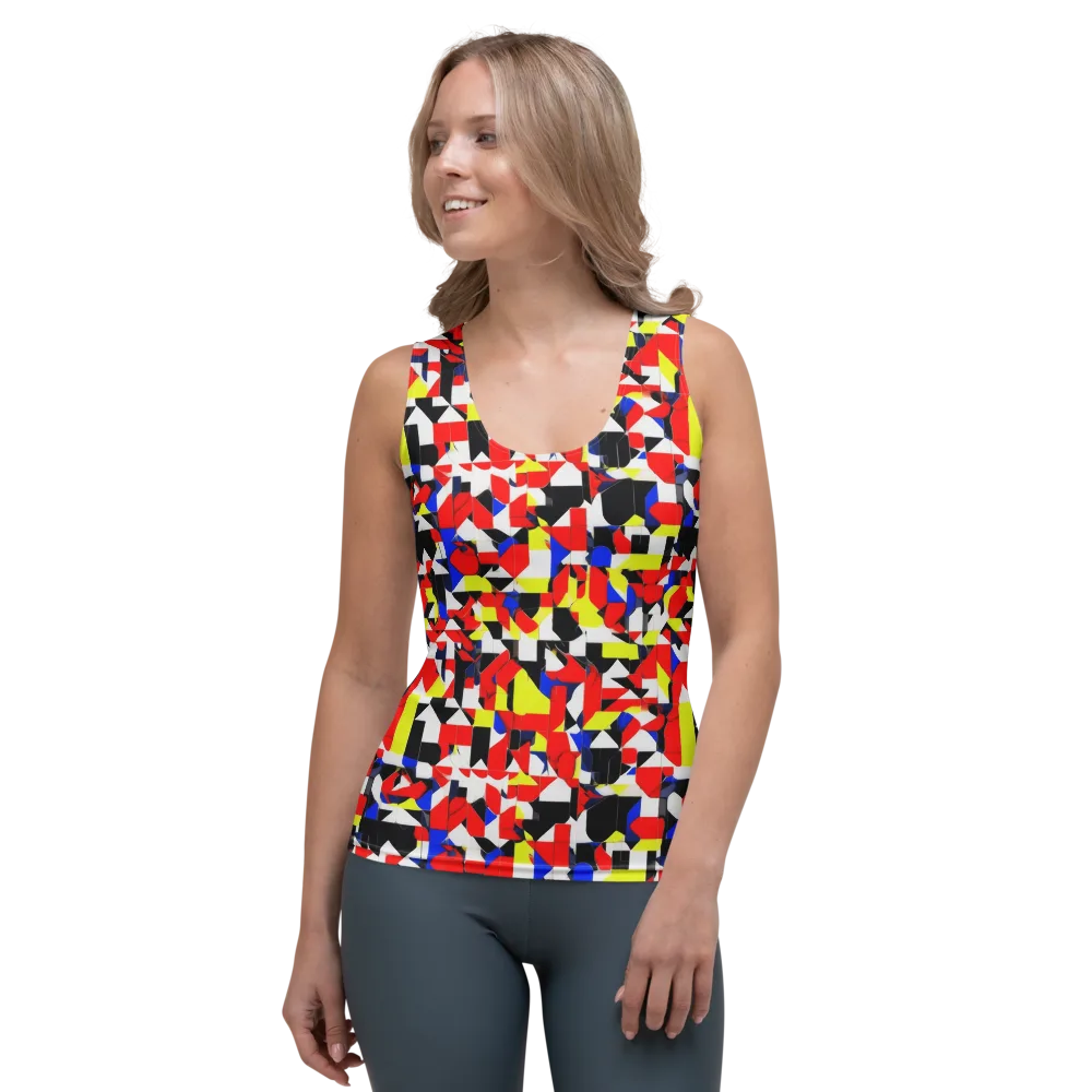 Electric Tesselation on Women's Tank Top — Front