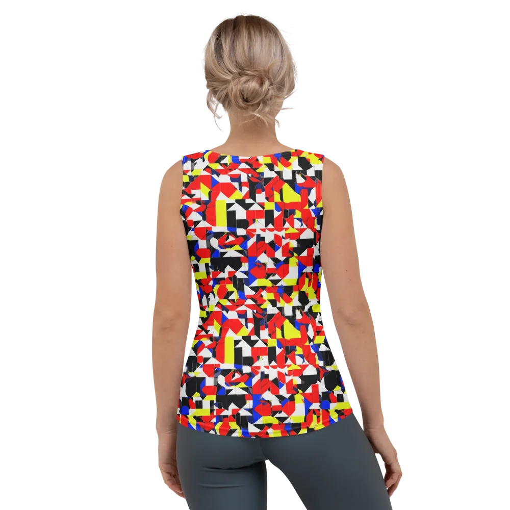 Electric Tesselation on Women's Tank Top — Back