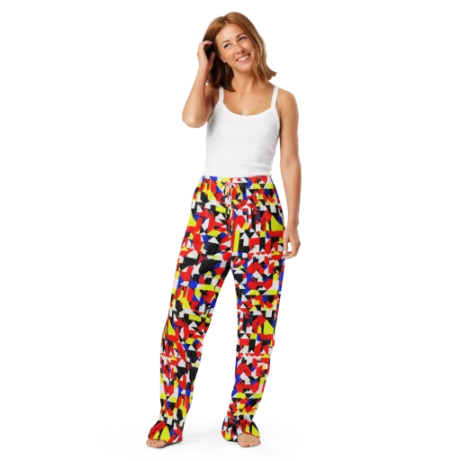 Electric Tesselation on a Women's Pajama Pants