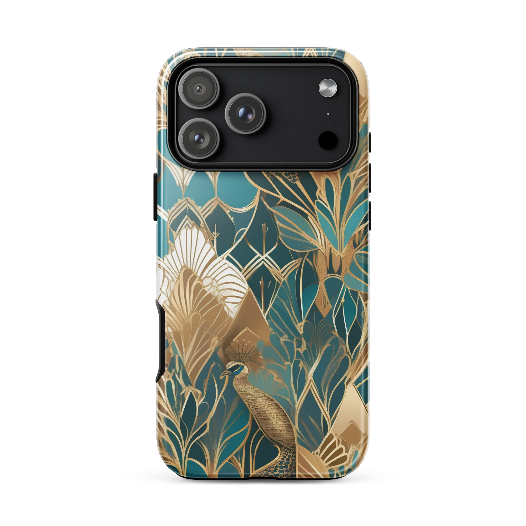 Gilded Peacock Garden on Tough Case for iPhone® — Front