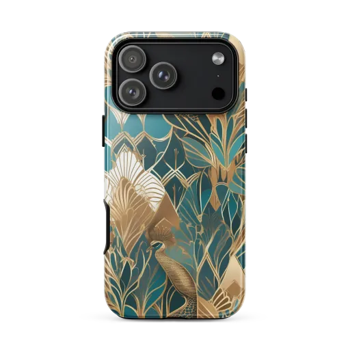 Gilded Peacock Garden on a Tough Case for iPhone®