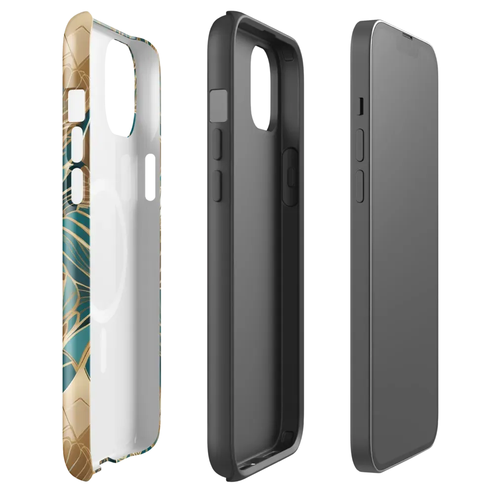Gilded Peacock Garden on MagSafe Tough Case for iPhone® — Front