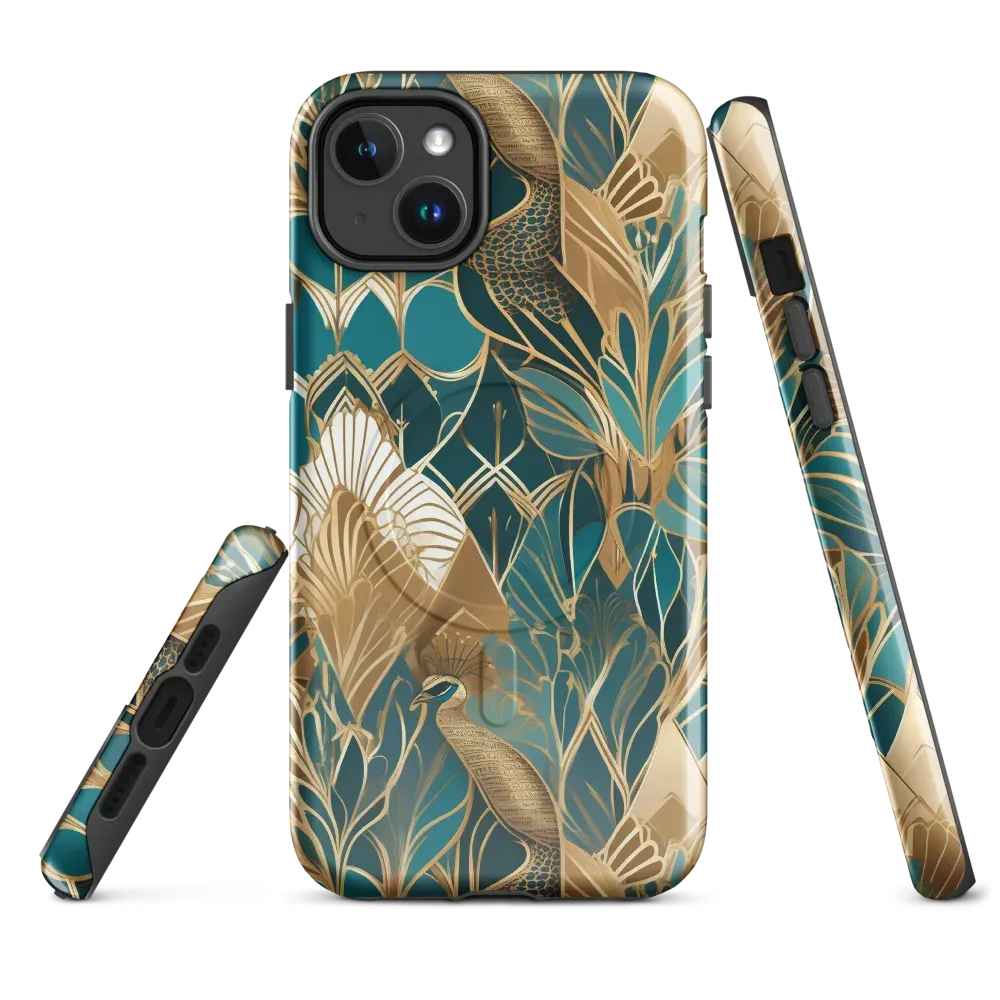 Gilded Peacock Garden on MagSafe Tough Case for iPhone® — Front