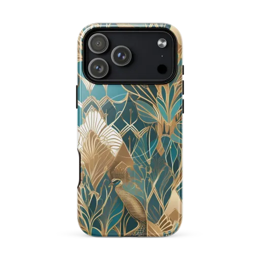 Gilded Peacock Garden on a MagSafe Tough Case for iPhone®