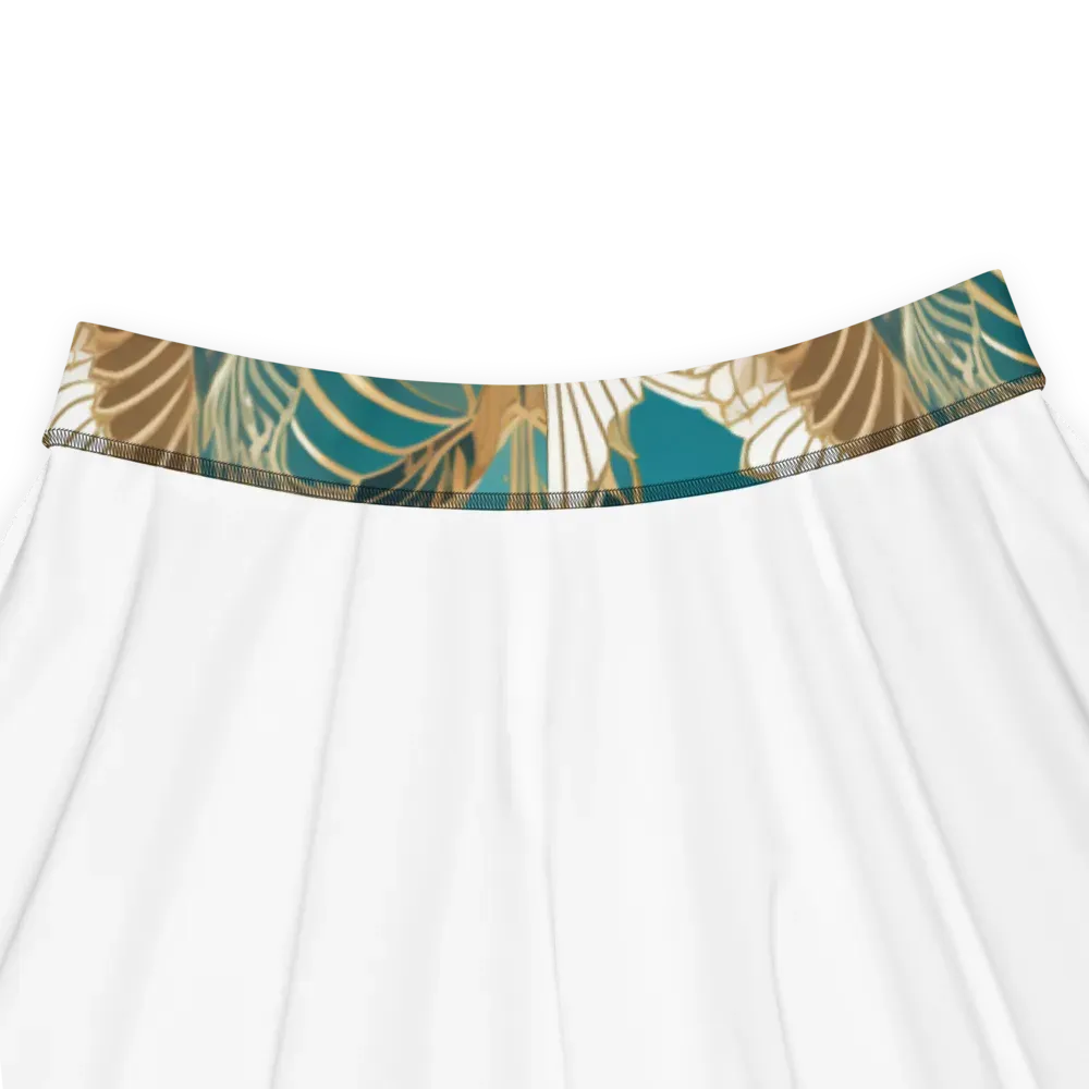Gilded Peacock Garden on Skater Skirt — Product details