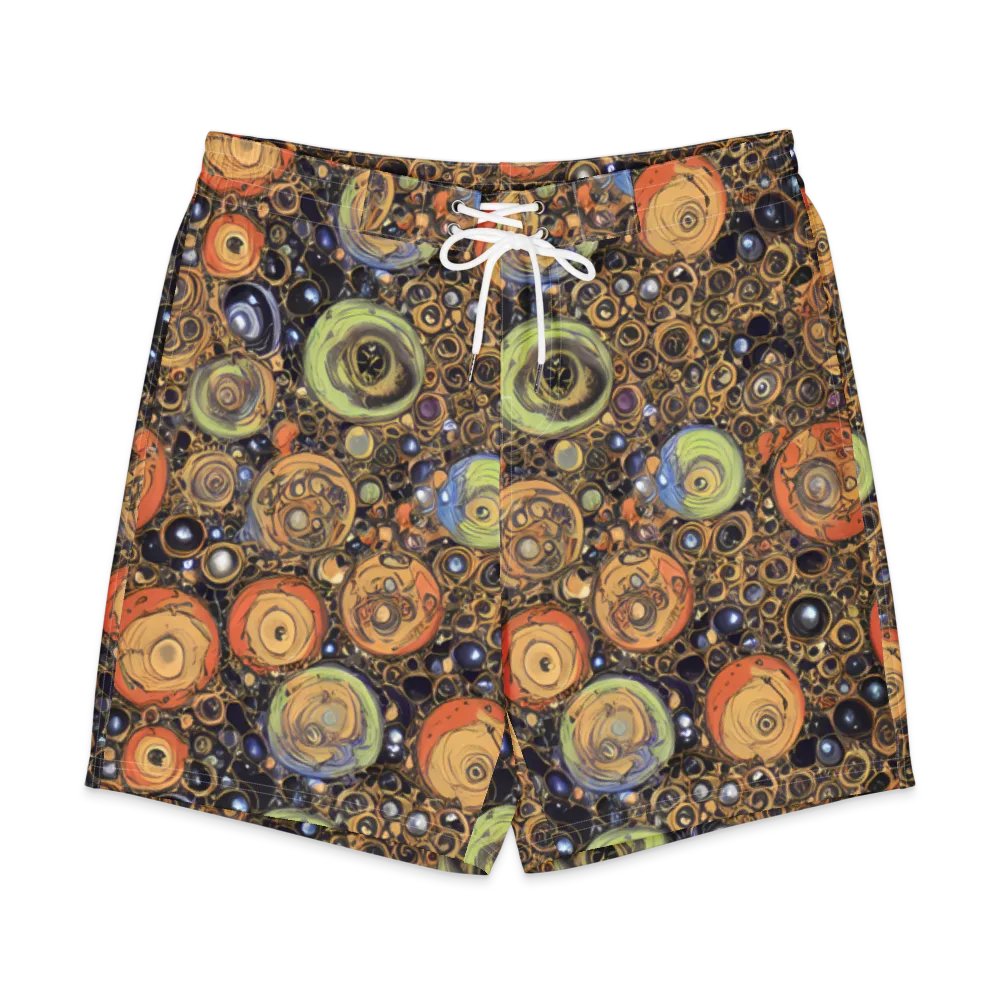 Crescent Echoes on Men's Board Shorts — Front
