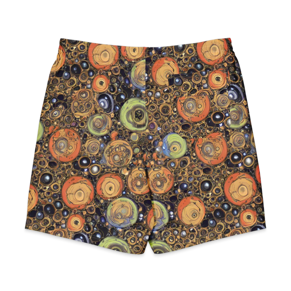 Crescent Echoes on Men's Board Shorts — Back