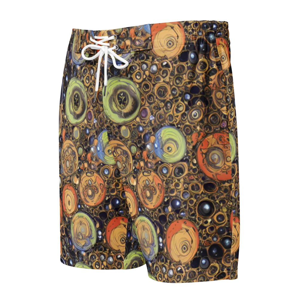 Crescent Echoes on Men's Board Shorts — Front