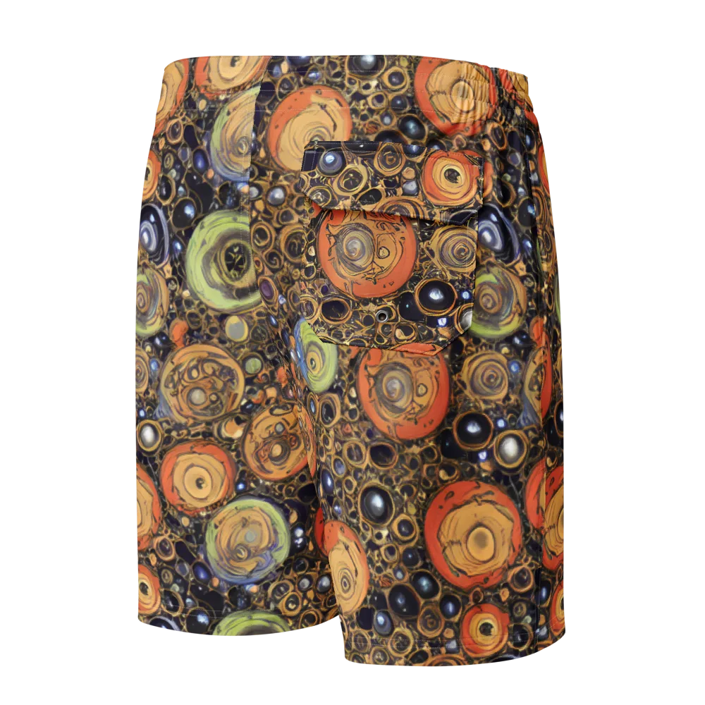 Crescent Echoes on Men's Board Shorts — Back