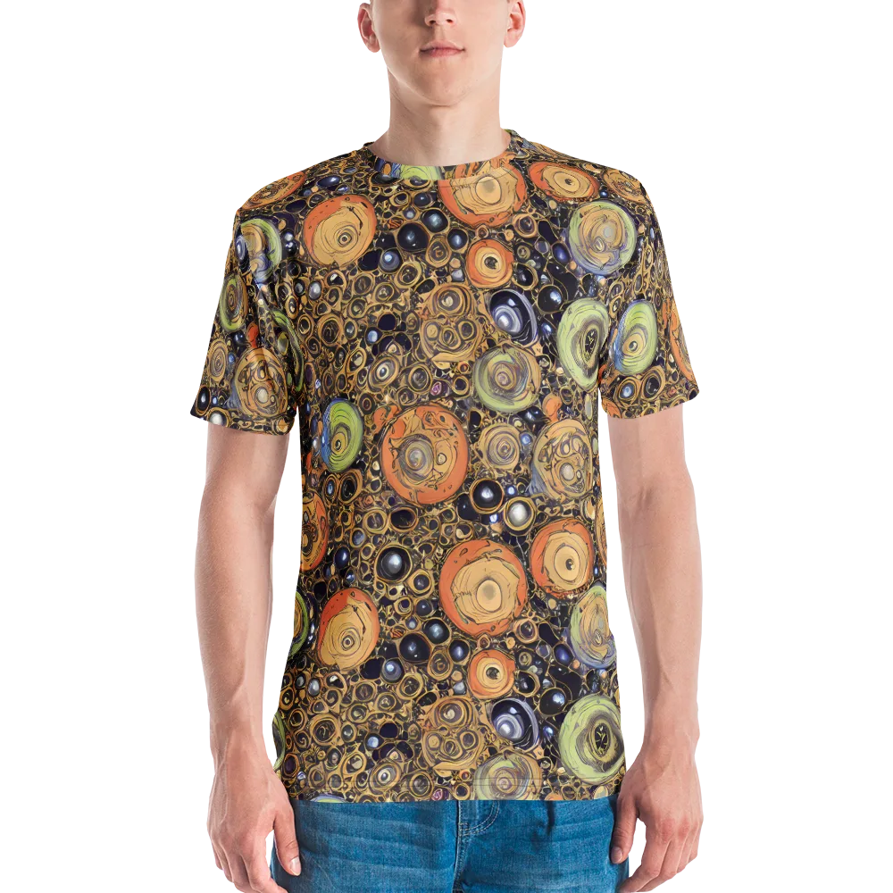 Crescent Echoes on Men's Crew Neck T-Shirt — Front